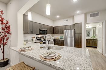 Granite Counters at Three Hills in South Austin
